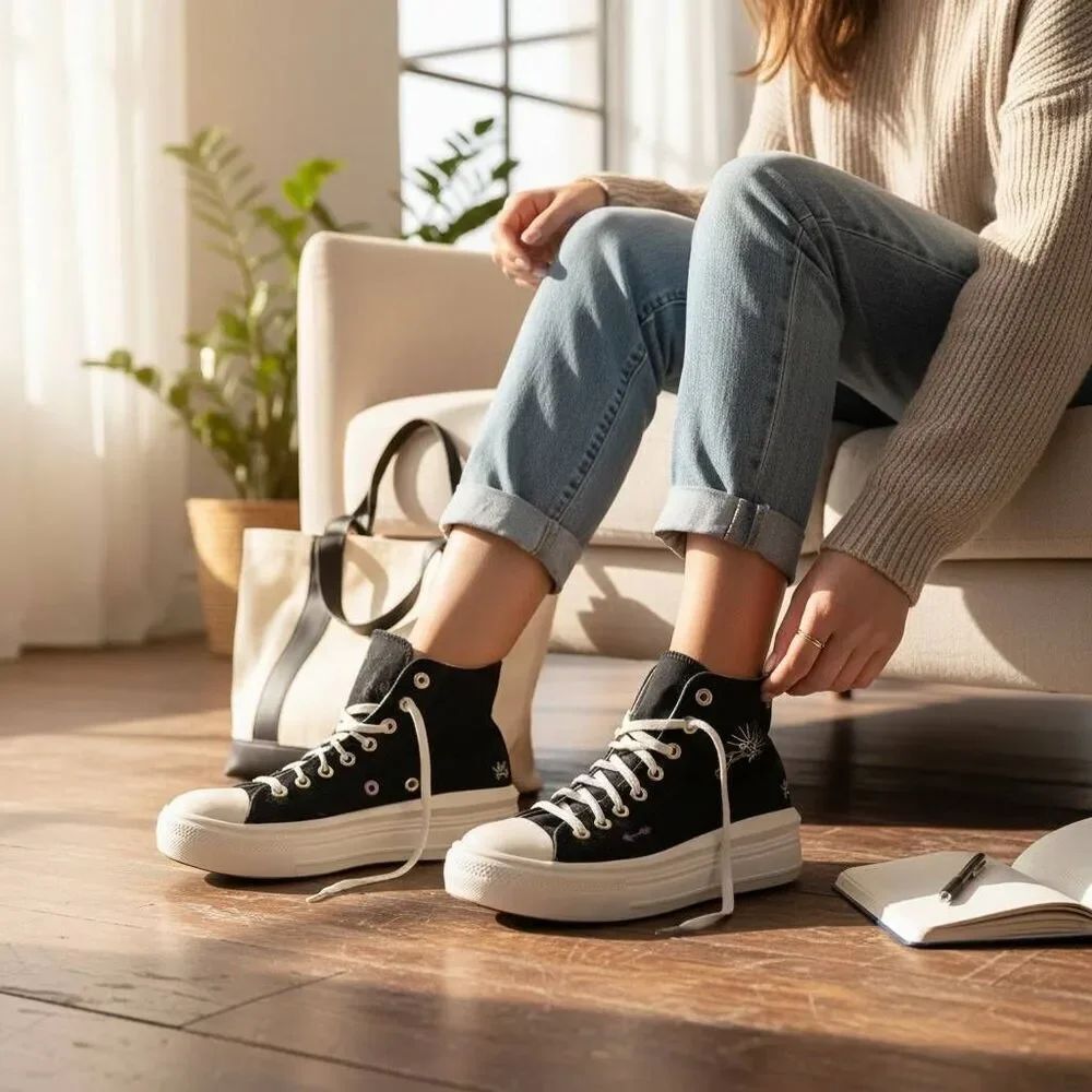 Converse Chuck Taylor platform tattoo sneakers